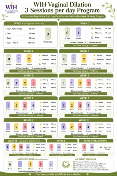 Vaginal Dilation Schedule 3 sessions per day