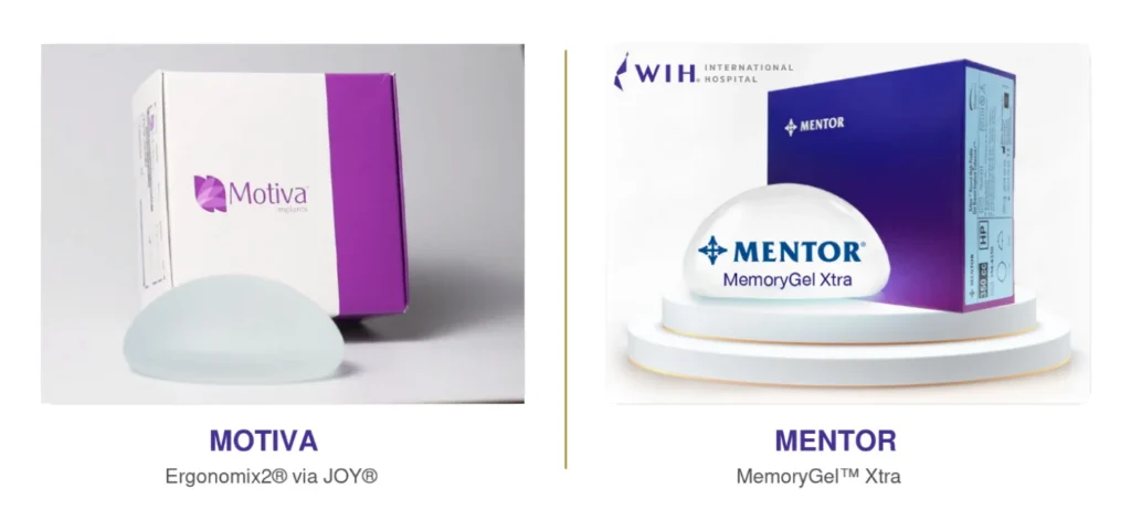 Motiva and Mentor breast implant options discussed at WIH Hospital